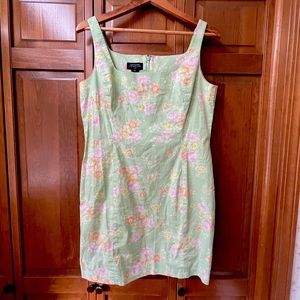 Jones NY Signature | 90s VINTAGE | Pastel Floral Mini Dress | Size 14P
